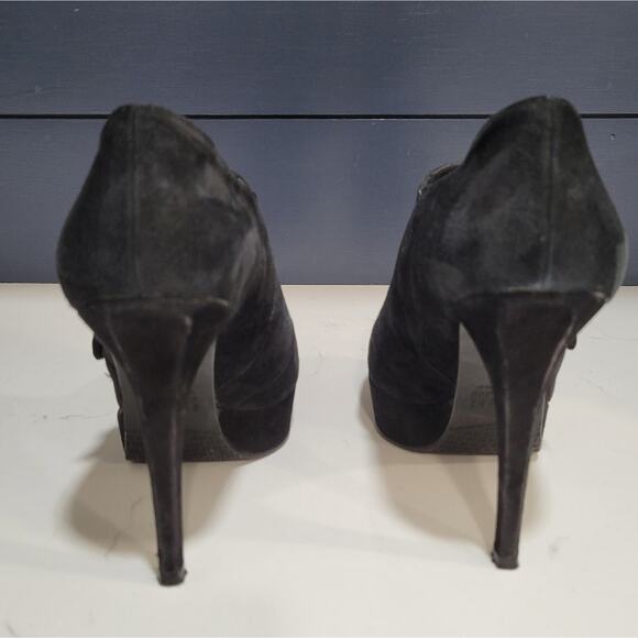 Stuart Weitzman Suede Platform Ankle Booties Size 6M - Picture 4 of 13